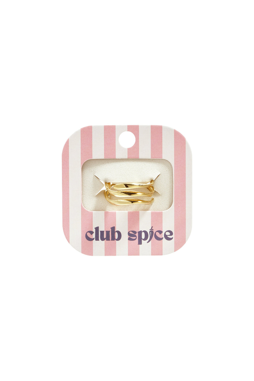 3 laagse ring met golvend effect