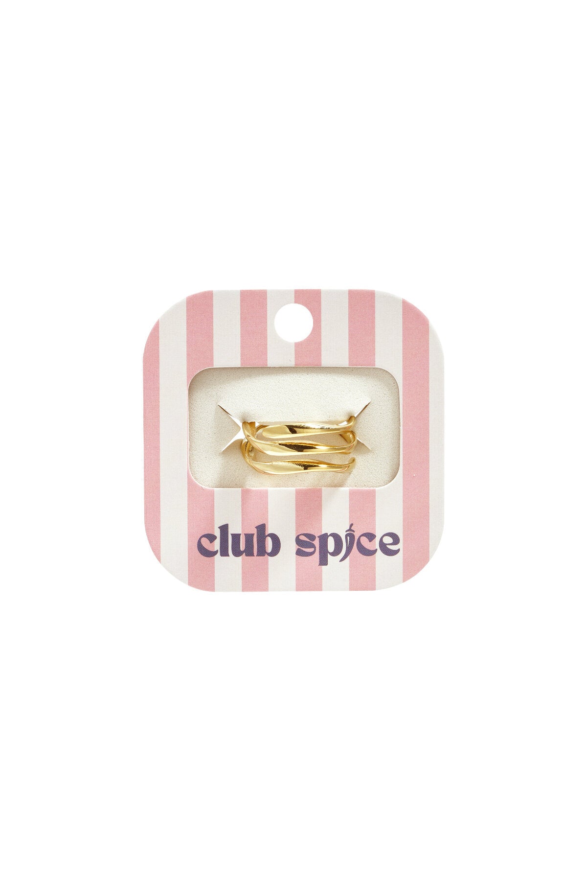 3 laagse ring met golvend effect