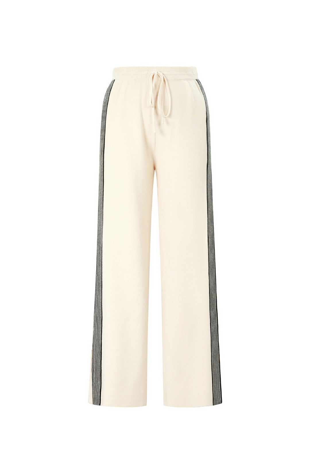 gebreide broek met strepen