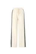 gebreide broek met strepen