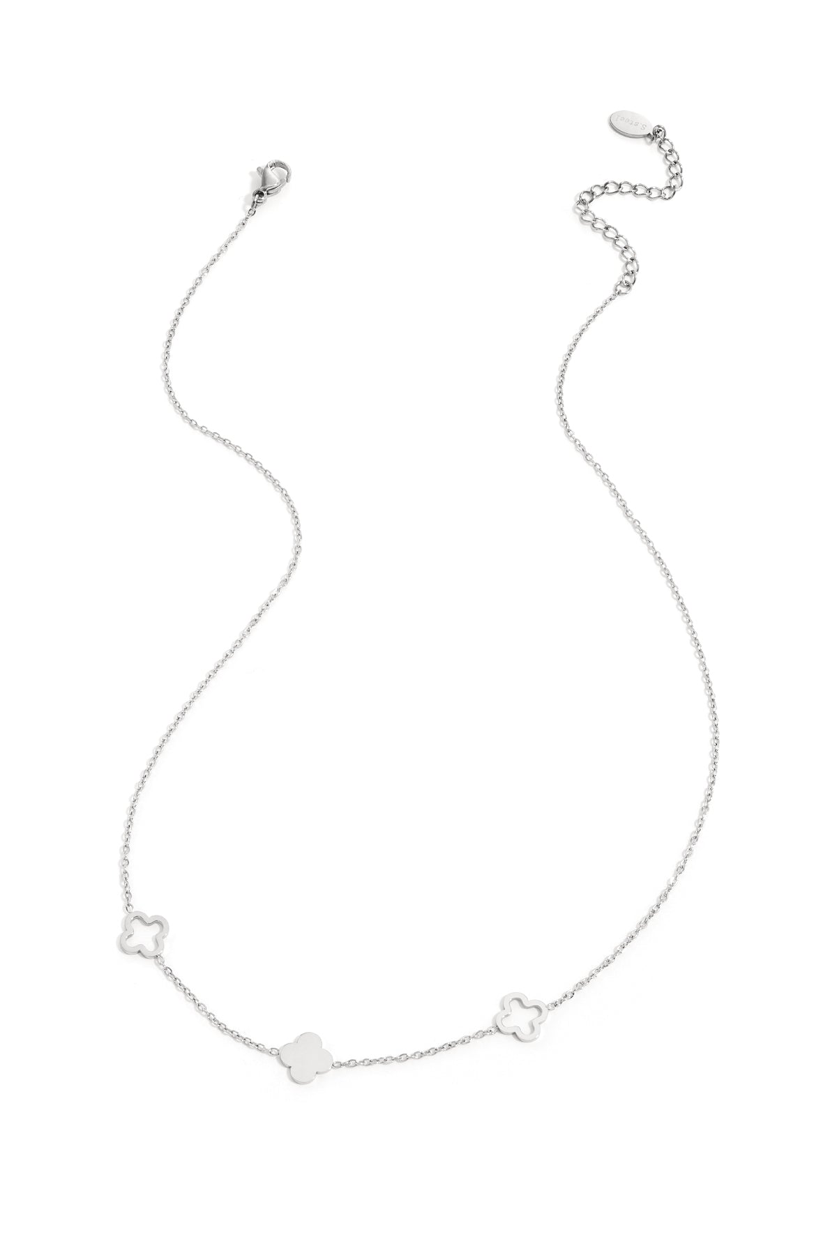 Ketting klavertjes Goud kleur Stainless Steel