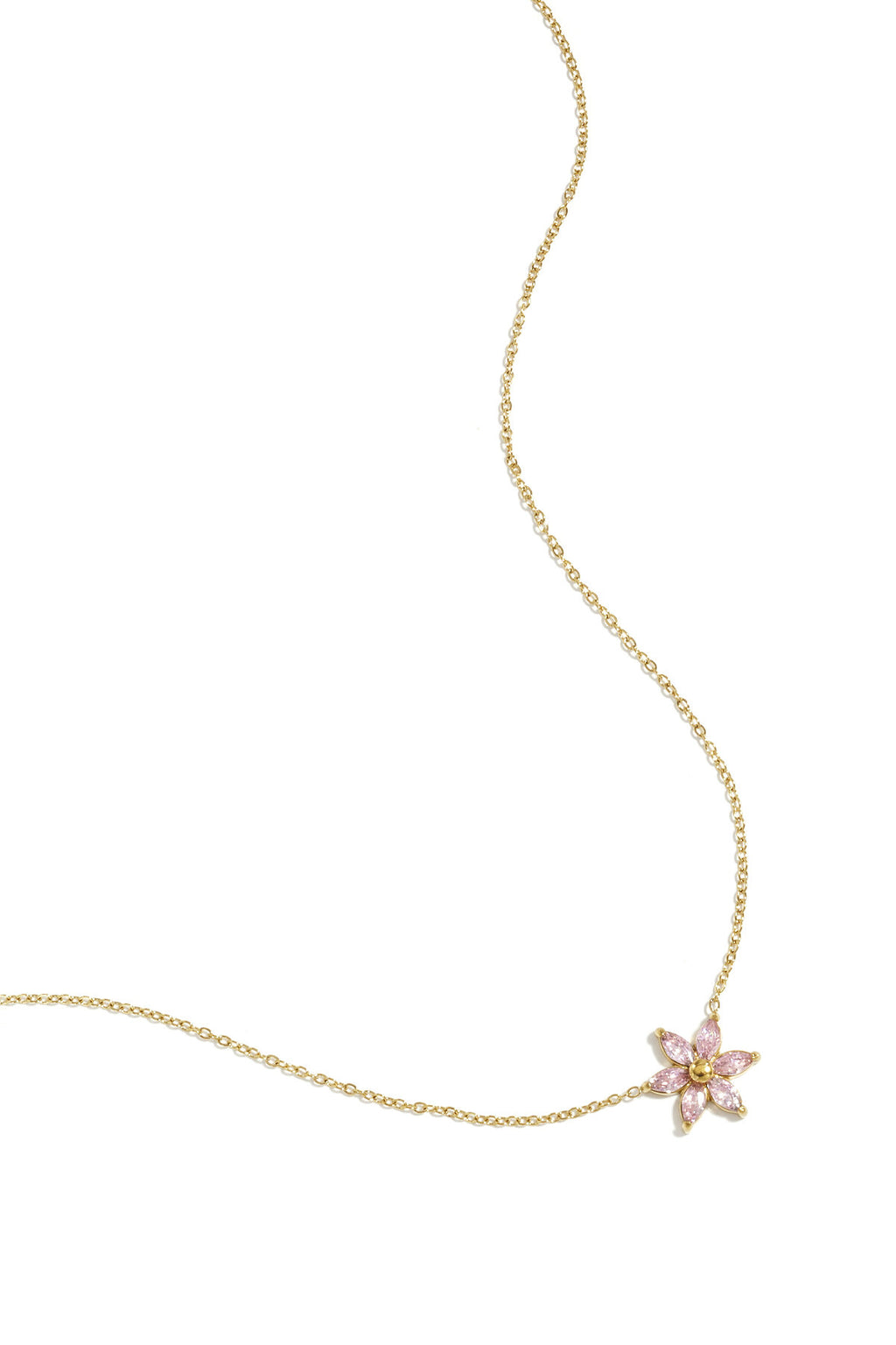 Ketting met strass bloem