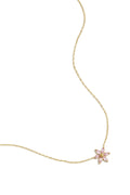 Ketting met strass bloem