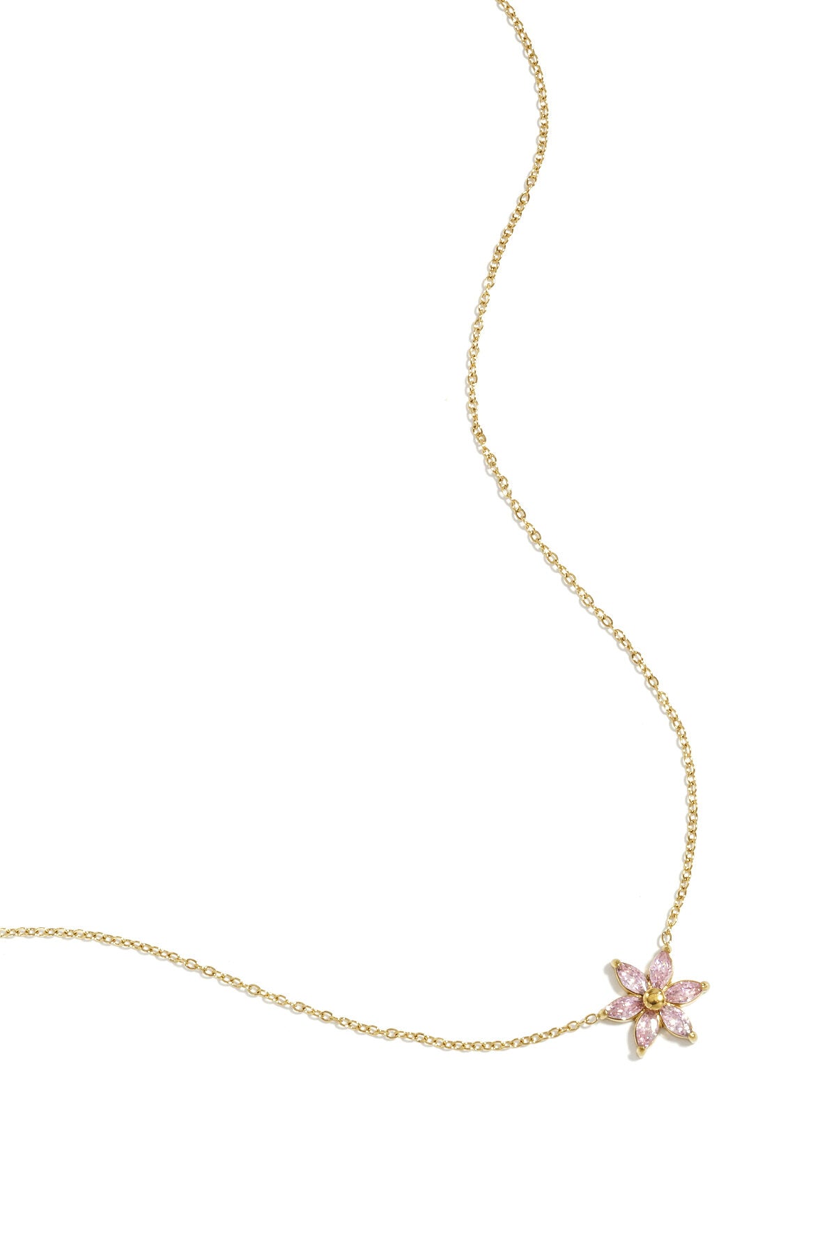 Ketting met strass bloem