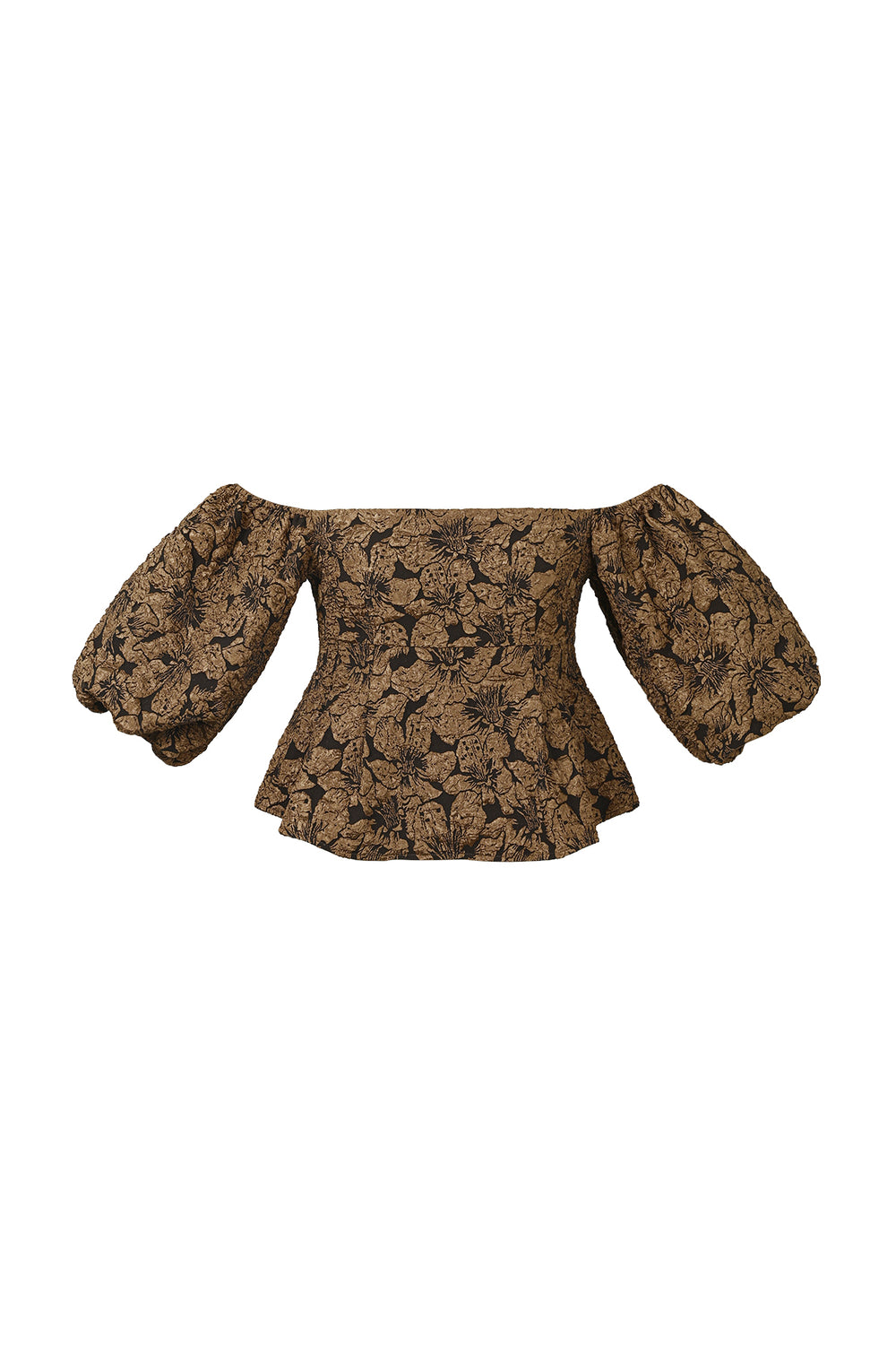 pof mouw top met textuur