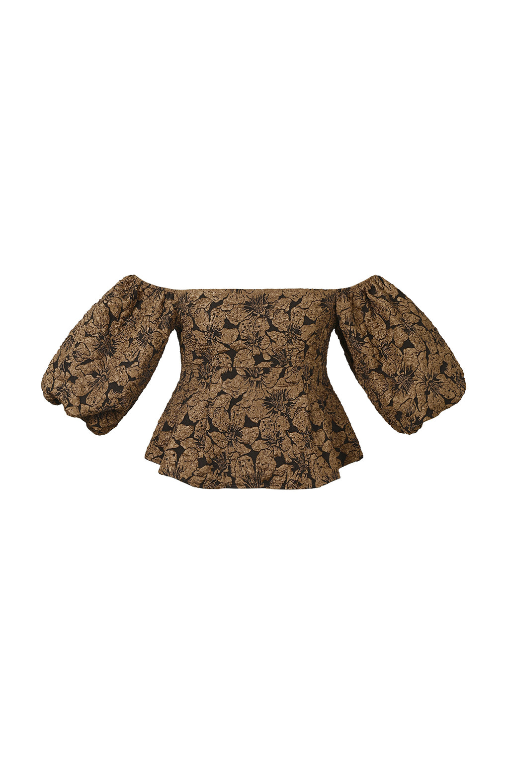 pof mouw top met textuur