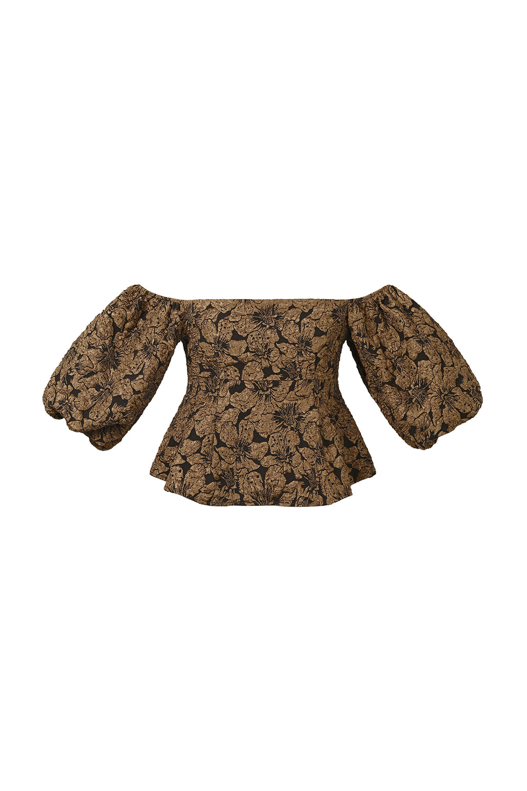pof mouw top met textuur