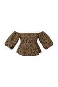 pof mouw top met textuur