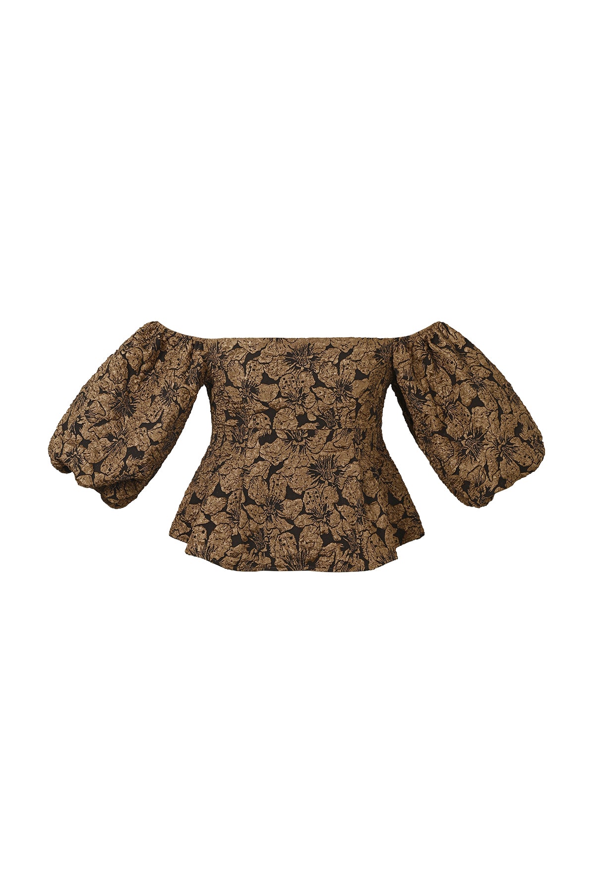 pof mouw top met textuur
