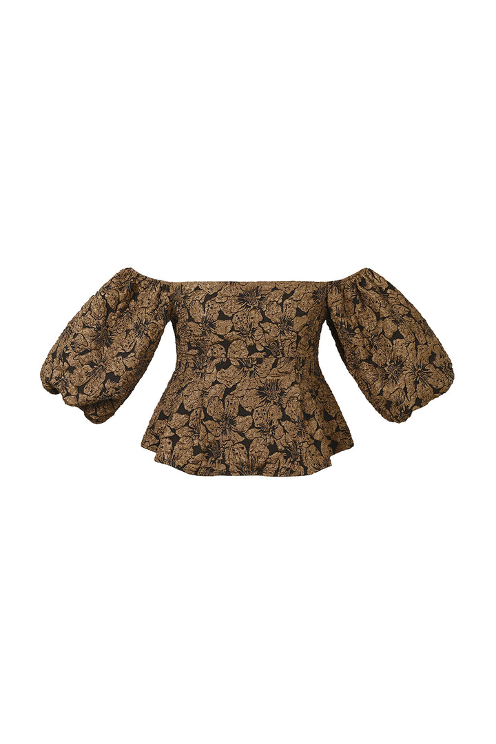 pof mouw top met textuur