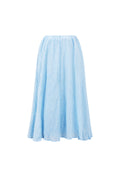 Geweven Polyestervezel Vrouwen Maxi Rok Casual Solide Kleur