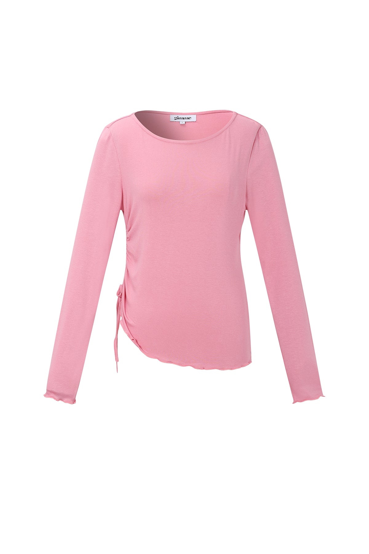 Geplooide longsleeve