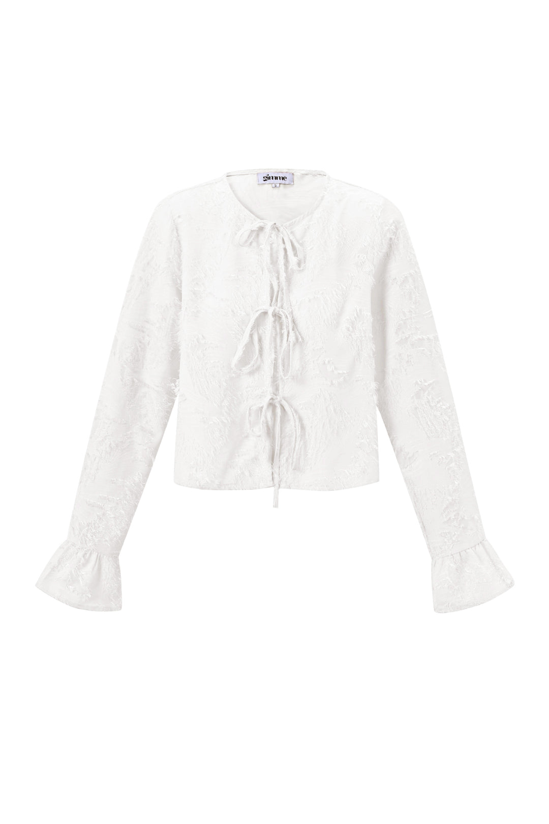 Geweven Polyestervezel Vrouwen Lange Mouwen Tops Elegant Solide Kleur Lente/Zomer