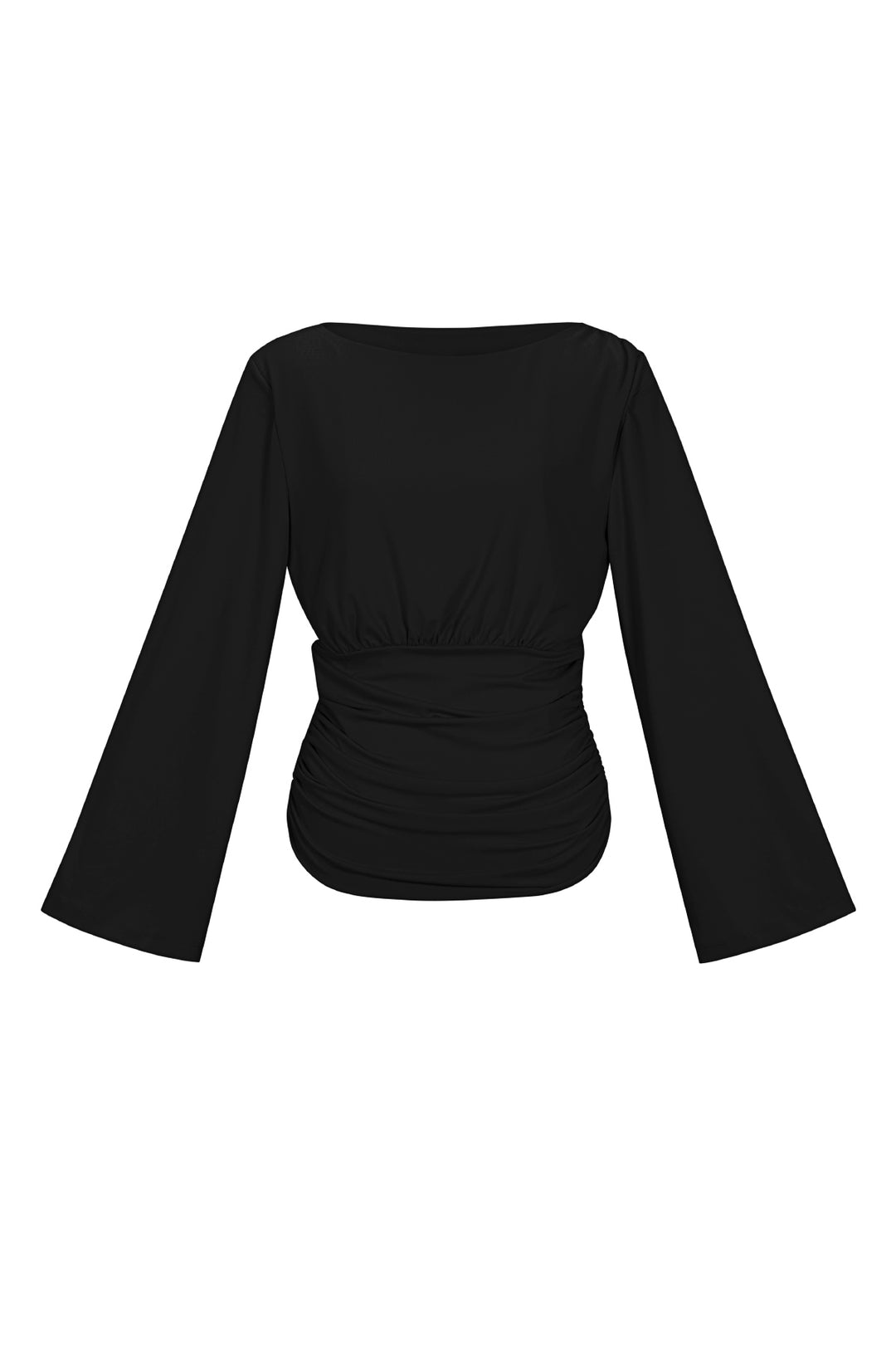 Geweven Polyestervezel Vrouwen Lange Mouwen Top Elegant Solide Kleur Herfst/Winter