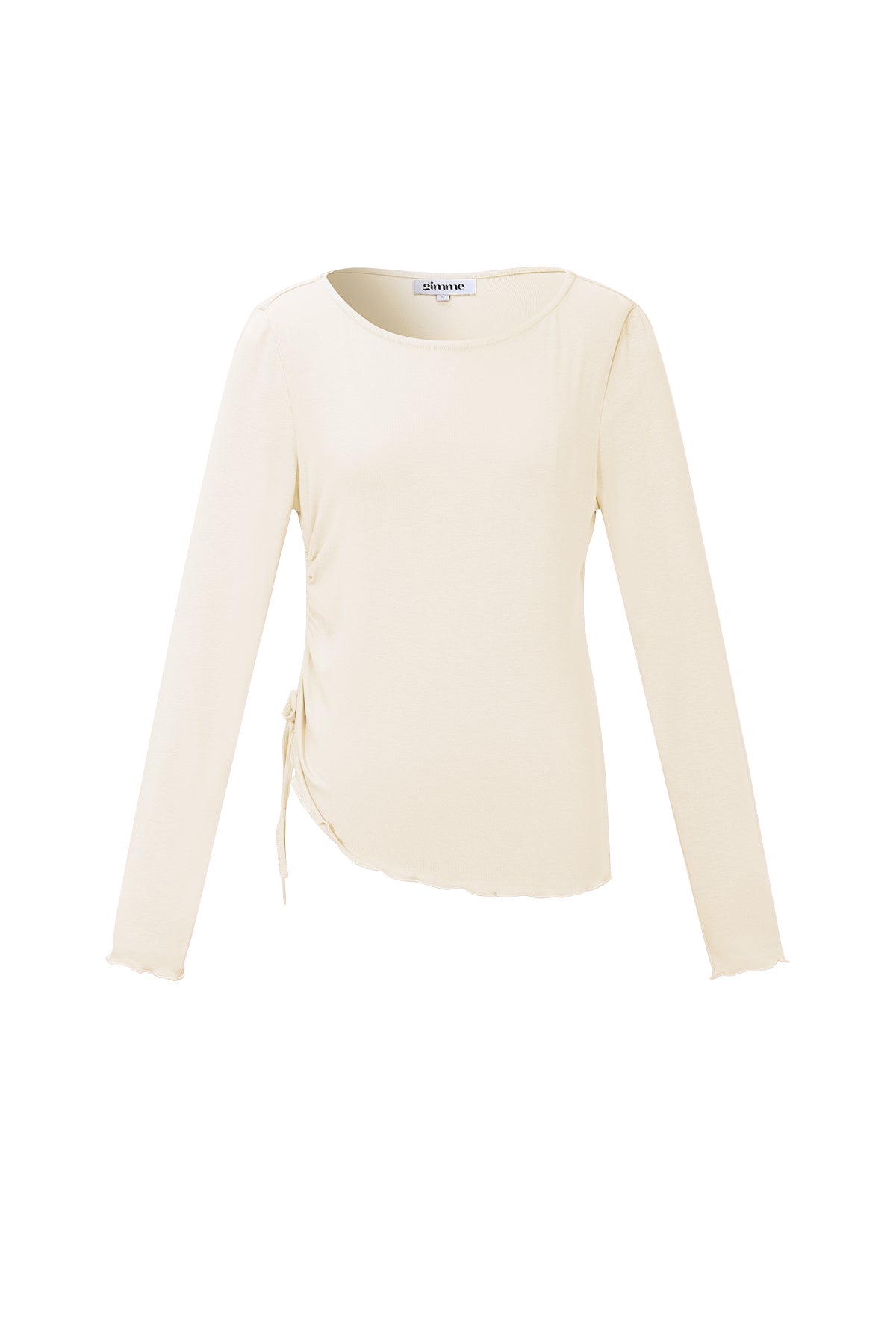 Geplooide longsleeve