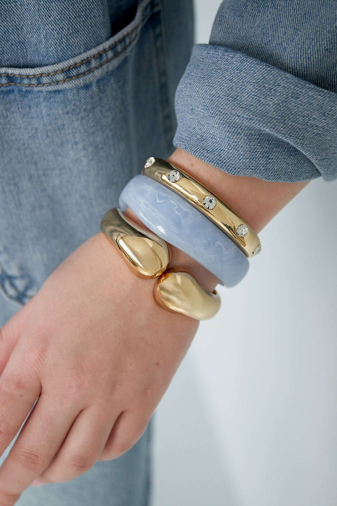Dubbele curve armband
