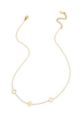 Ketting klavertjes Goud kleur Stainless Steel