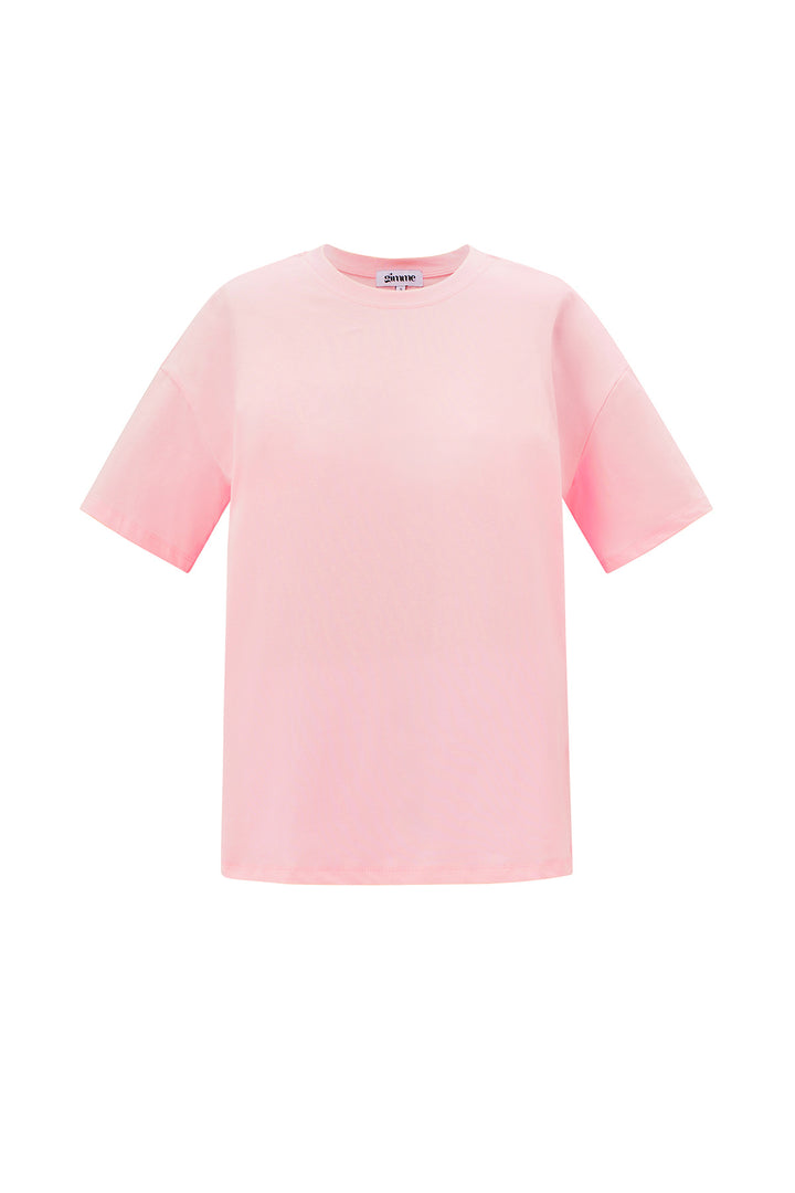 Katoen Gebreide Vrouwen T-shirt Casual Solide Kleur