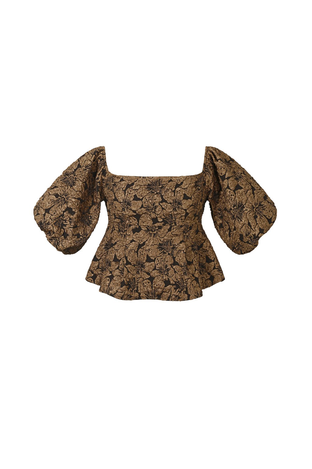 pof mouw top met textuur