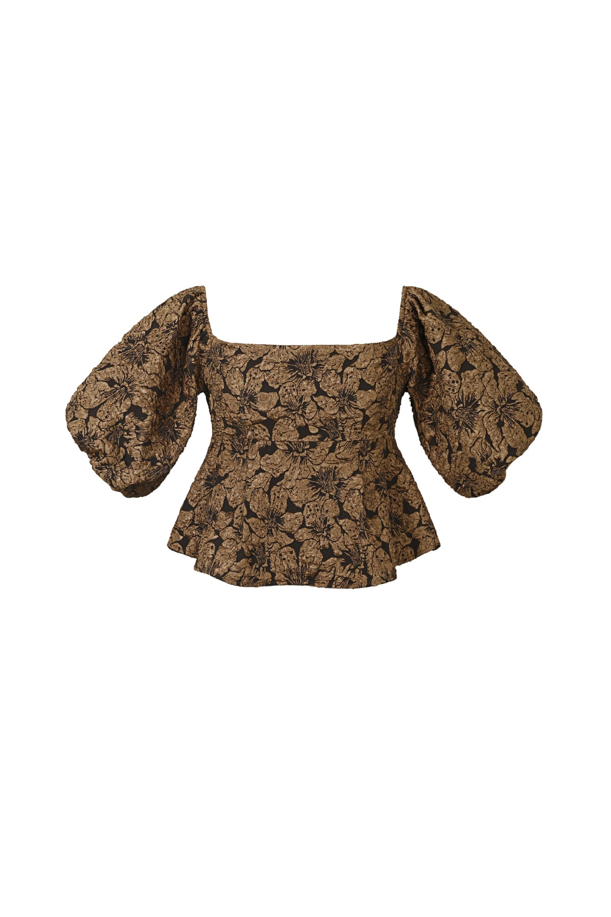 pof mouw top met textuur