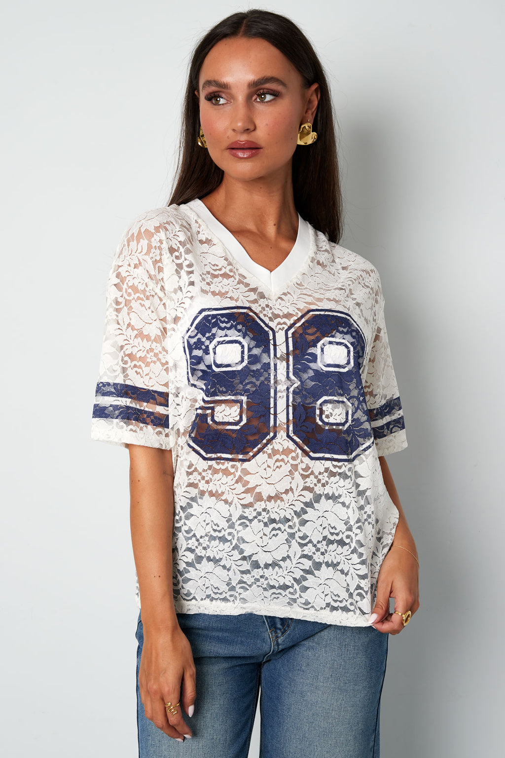 Woven Polyester Fiber Vrouwen T-shirt Sporty Color Clash
