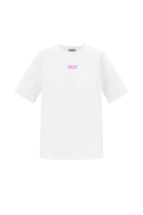 Katoen Gebreide Vrouwen T-shirt Casual Letters