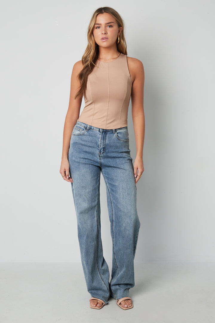 Gebreide Nylon Vrouwen Mouwloze Top Lente/Zomer Basis Solide Kleur