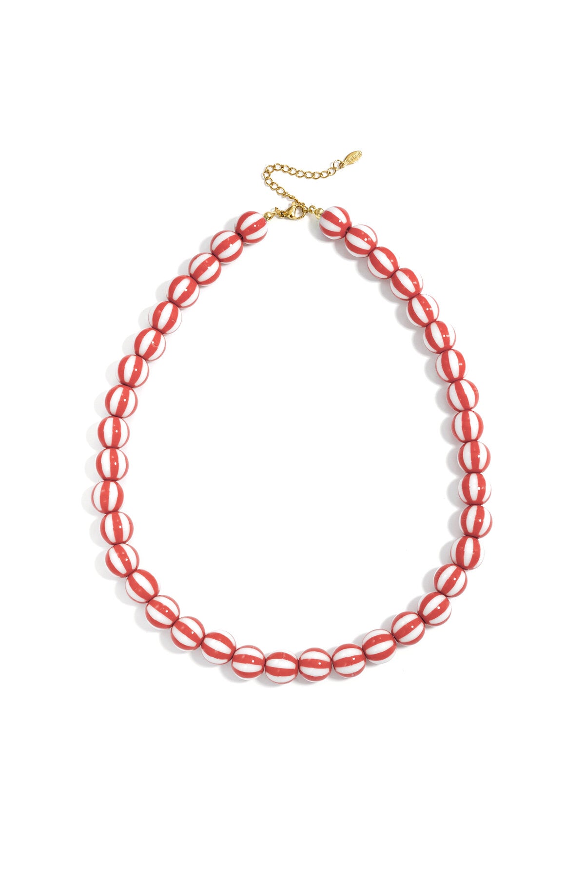 Kralenketting met gestreepte kralen