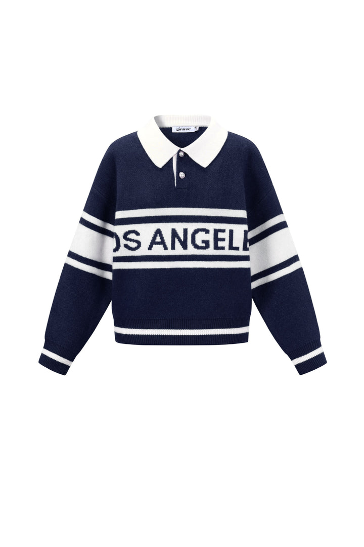Gebreide Polyestervezel Vrouwen Trui Sporty Letters