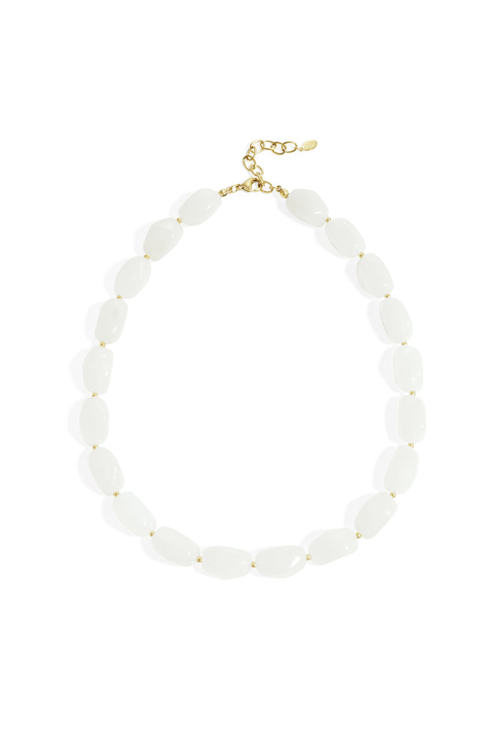 Ketting met organische kralen