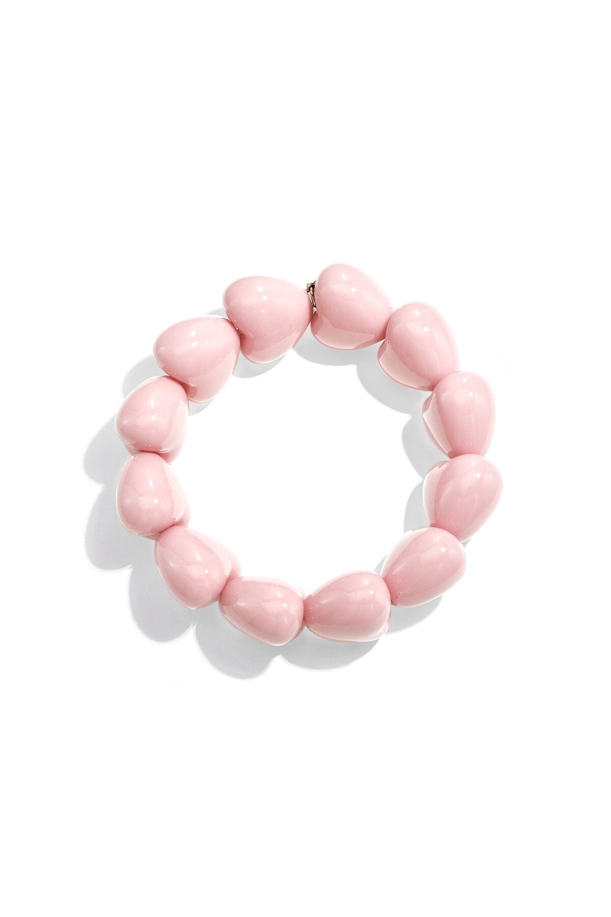 Armband met chunky harten kralen